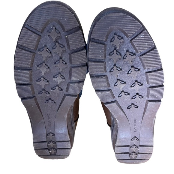 Lands End‎ blue tall lace-up boots #393496 size 10B - Picture 10 of 11